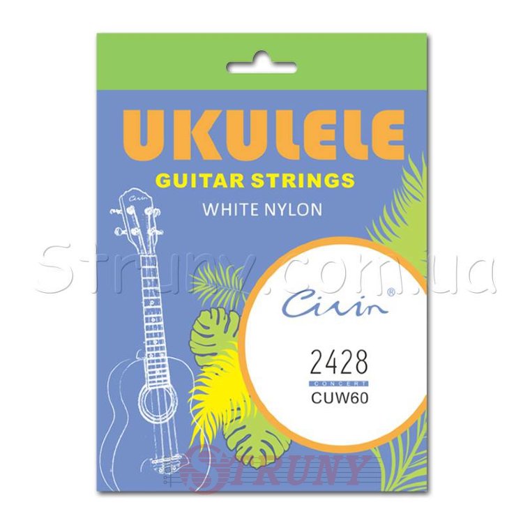 Civin CUW60 Ukulele Strings White Nylon (Italy imported)