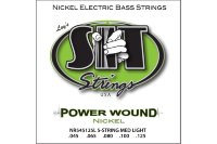 SIT NR545125L Power Wound Nickel Custom Medium Light Electric Bass Strings 45/125