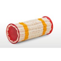 NATAL DRUMS GANZA LARGE YELLOW BAND RED ENDS Шейкер
