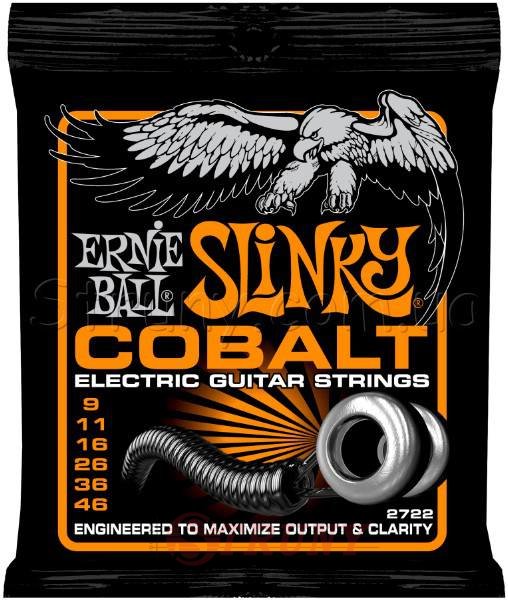 Ernie Ball 2722 Cobalt Slinky Electric Guitar Strings 9/46