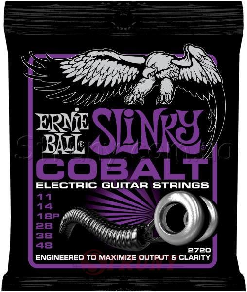 Ernie Ball 2720 Cobalt Slinky Electric Guitar Strings 11/48