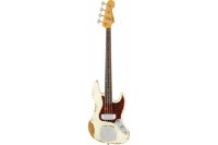 Fender CUSTOM SHOP 1961 JAZZ BASS HEAVY RELIC OLYMPIC WHITE