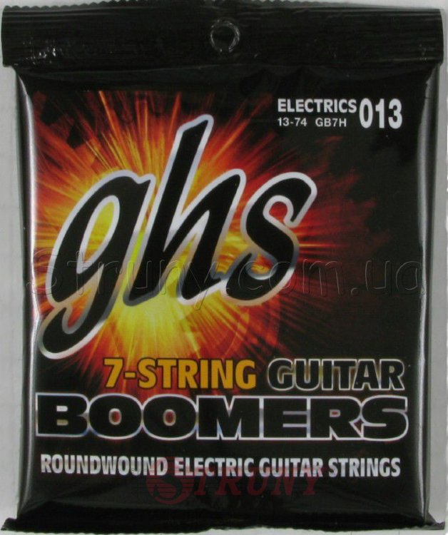 GHS GB7H Boomers Heavy Electric Guitar 7 Strings 13/74