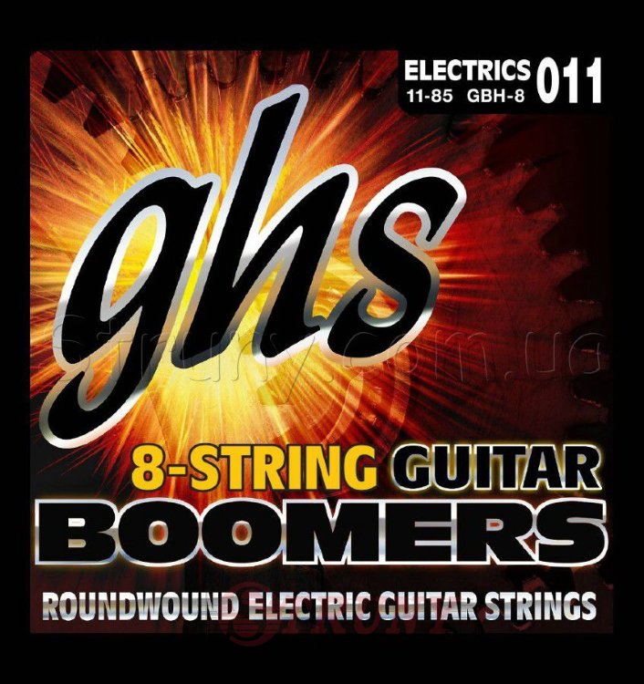GHS GBH-8 Boomers Heavy Electric Guitar 8 Strings 11/85