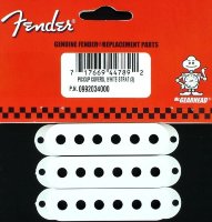 Fender Strat Pickup Covers Set of 3 White 0992034000