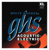 GHS WB-XL White Bronze Extra Light Acoustic Guitar Strings 11/48