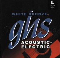 GHS WB-L White Bronze Standart Light Acoustic Guitar Strings 12/54