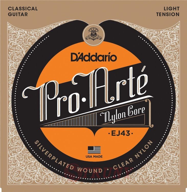 D'Addario EJ43 Classical Silverplated Wound Nylon Light Tension
