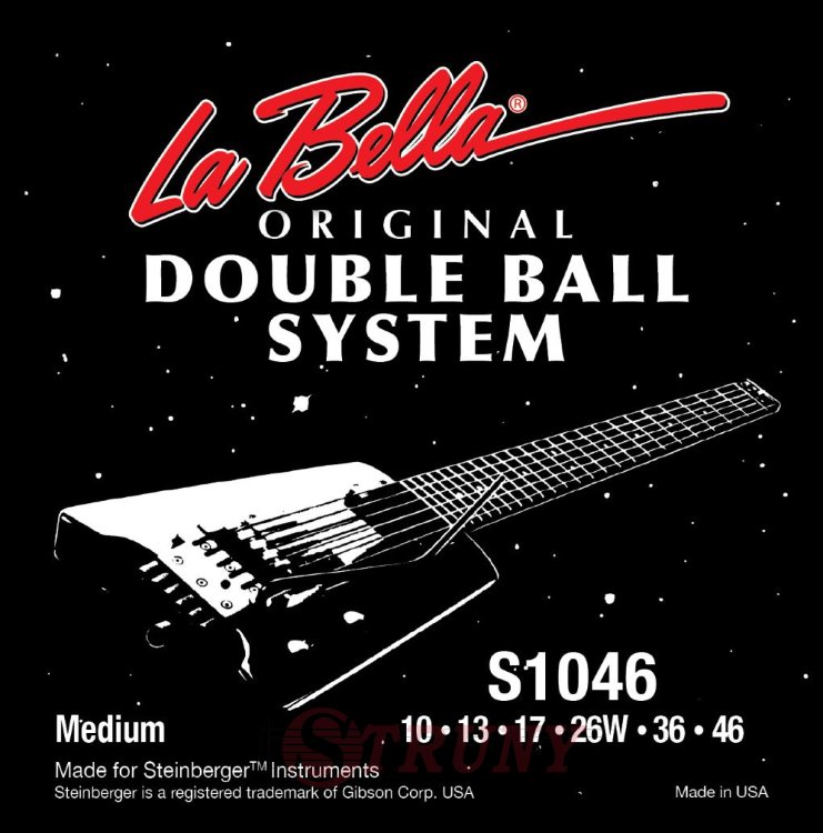 La Bella S1046 Double Ball Steinberger Electric Guitar Strings 1046