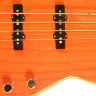 Бас-гітара G&L JB2 FOUR STRINGS (Clear Orange, Maple) № CLF51061