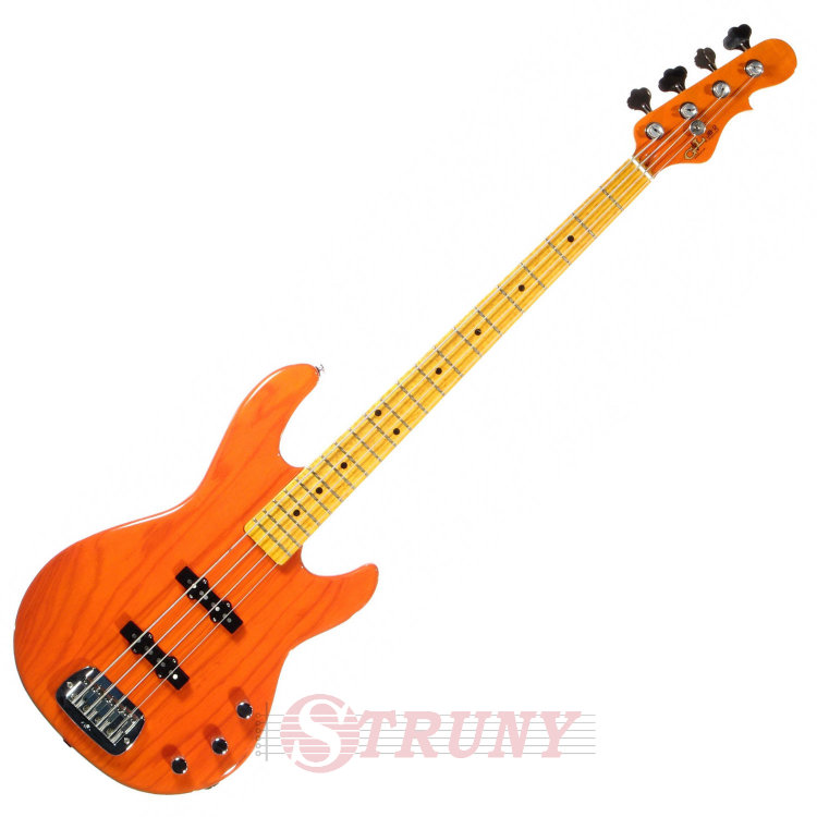 Бас-гітара G&L JB2 FOUR STRINGS (Clear Orange, Maple) № CLF51061