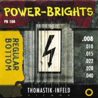 Thomastik-Infeld Power Bright PB108 Regular Bottom Extra Light Electric Guitar Strings 8/40
