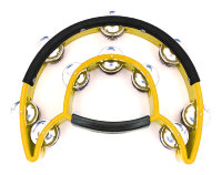 Maxtone Power-2 Tambourine w/Protecting Trim (Yellow) Тамбурин