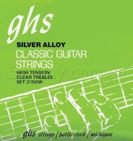 GHS 2150W Clear Nylon Silverplated High Tension Classical Guitar Strings