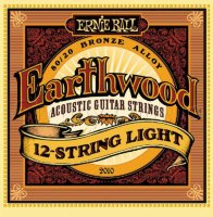 Ernie Ball 2010 Earthwood 12-Strings Light Acoustic 80/20 Bronze 9/46