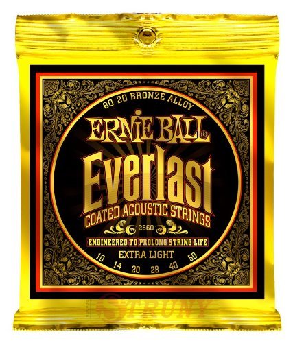 Ernie Ball 2560 Everlast Acoustic 80/20 Bronze Extra Light 10/50