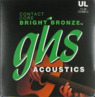 GHS CCBB10 Contact Core Bronze Acoustic Guitar Strings 10/46