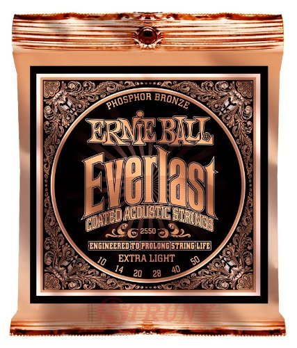 Ernie Ball 2550 Everlast Acoustic Phosphor Bronze Extra Light 10/50