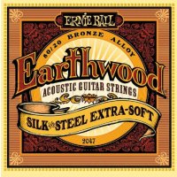 Ernie Ball 2047 Earthwood Silk And Steel Extra-Soft 10/50