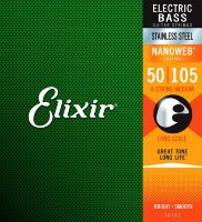 Elixir 14702 Nanoweb Coated Stainless Steel Medium 4-Strings 50/105
