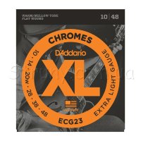 D'Addario ECG23 Chromes Flat Wound Extra Light 10/48