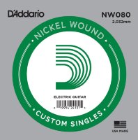 D'Addario NW080 Nickel Wound 080