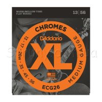 D'Addario ECG26 Chromes Flat Wound Medium 13/56