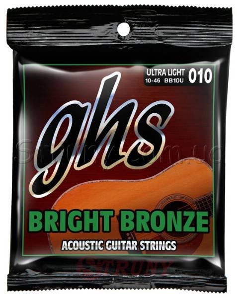 GHS BB10U Bronze Acoustic Guitar Strings 10/46