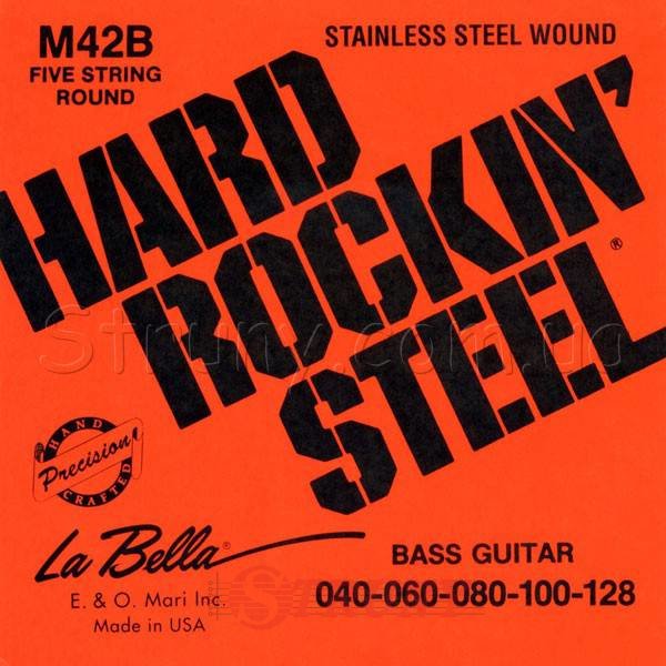La Bella M42B Stainless Steel Bass Strings 40/128
