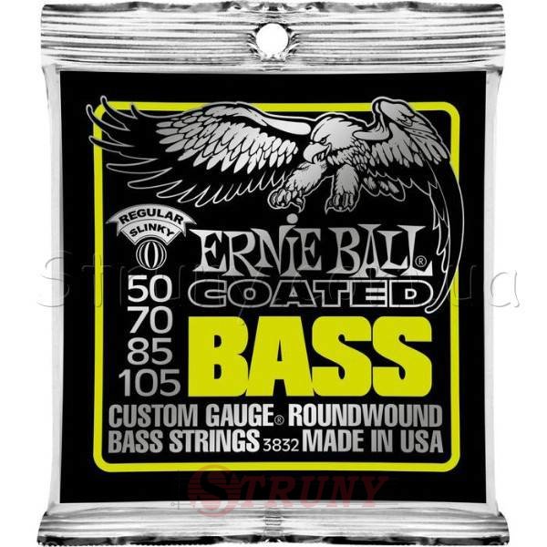 Ernie Ball 3832 Coated Regular Slinky Bass Strings 50/105