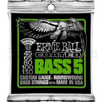 Ernie Ball 3836 Coated Regular Slinky 5-String Bass Strings 45/130