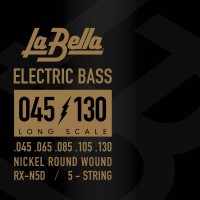 La Bella RX-N5D Nickel-Plated Round Wound 45/130