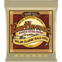 Ernie Ball 2069 Earthwood Folk Nylon Ball End Clear and Gold