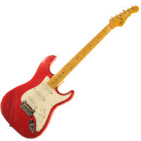 G&L LEGACY (Candy Apple Red, Maple, 3-Ply Pearl)