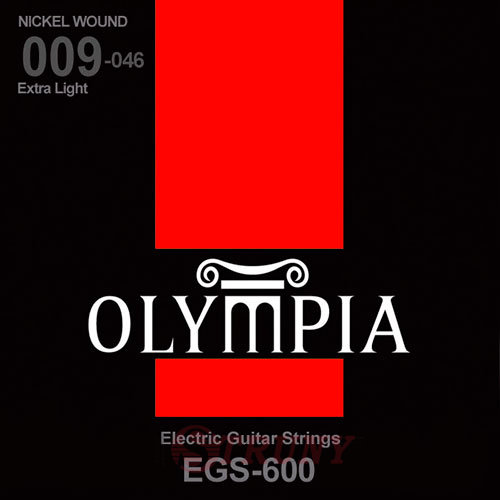 Olympia EGS-600 Extra Light Nickel Plated Steel Electric Guitar Strings 9/46
