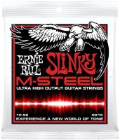 Ernie Ball 2915 M-Steel Top Heavy Bottom Slinky Electric Guitar Strings 10/52