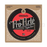 D'Addario EJ45 Classical Silverplated Wound Nylon Normal Tension