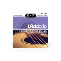 D'Addario EXP26 Phosphor Bronze Custom Light Acoustic Guitar Strings 11/52