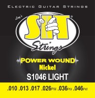 SIT S1046 Light Power Wound Nickel Electric Guitar Strings 10/46