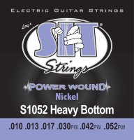 SIT S1052 Heavy Bottom Power Wound Nickel Electric Guitar Strings 10/52