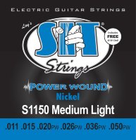 SIT S1150 Medium Light Power Wound Nickel Electric Guitar Strings 11/50
