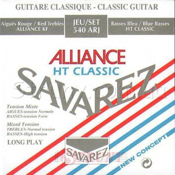 Savarez 540ARJ Alliance HT Classic Classical Guitar Strings Mixed Tension