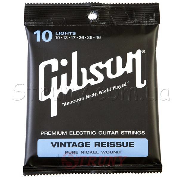 Gibson SEG-VR10 Light Vintage Reissue Electric Guitar Strings 10/46