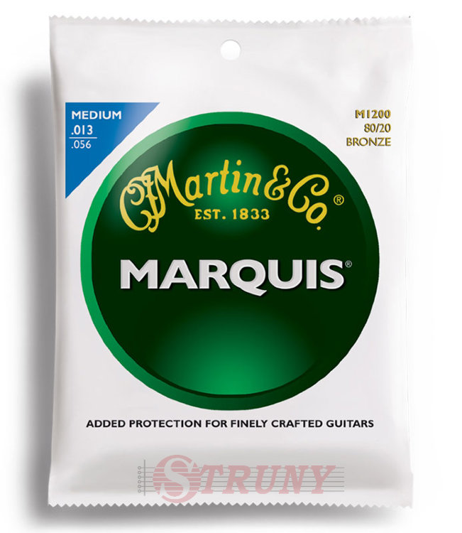 Martin M1200 Marquis 80/20 Bronze Medium Acoustic Guitar Strings 13/56