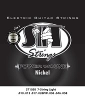 SIT S71058 Light Power Wound Nickel Electric Guitar Strings 10/58