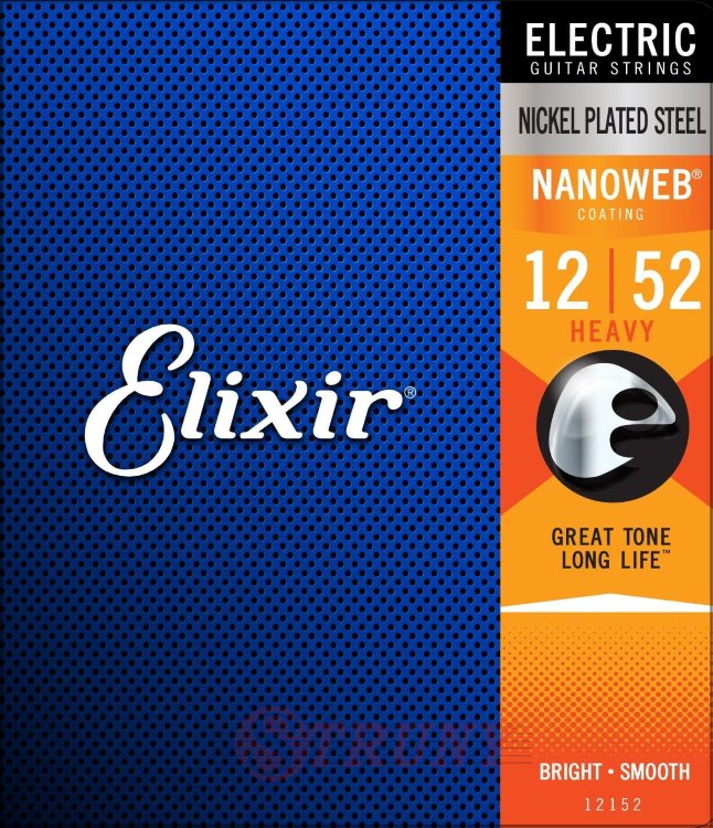 Elixir 12152 Nanoweb Nickel Plated Steel Heavy 12/52