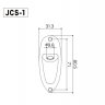 Gotoh JCS-1 B Jack Cover (Black) Роз'єм-планка