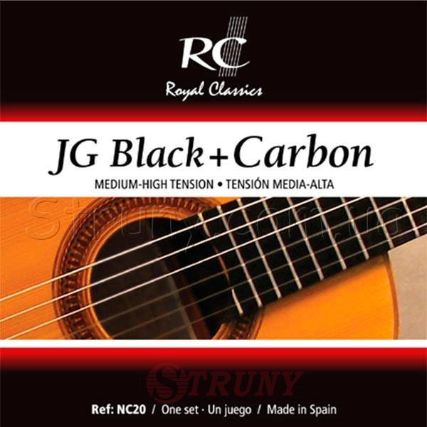 Royal Classics NC20 Black Carbon Classical Guitar Strings