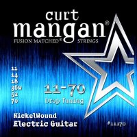 Curt Mangan 11170 Drop Tuning Nickel Wound Electric Guitar Strings 11/70