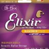 Elixir 16077 Nanoweb Phosphor Bronze Acoustic Light-Medium 12/56 (PB NW LM)